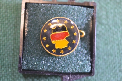 Знак, значок "Германия, Germany". Тяжелый металл, цанга, футляр. #Z3