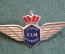 Знак, значок "Практикант, стюардесса. Junior KLM stewardess". Авиация, авиакомпания КЛМ. #Z3