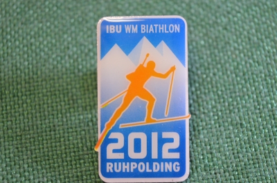 Знак, значок "Биатлон 2012 Ruhpolding".  Кубок мира Рупольдинг, Германия. Ibu WM Biathlon. #Z3