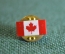 Знак, значок "Канада, канадский флаг. Кленовый лист". Цанга #2. #Z3