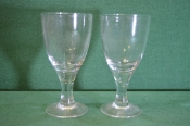 Бокалы стеклянные парные, толстое стекло.