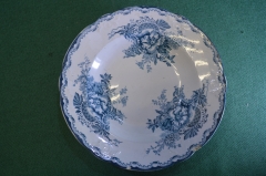 Тарелка с цветочным узором. Egersunds Fayance Fabriks. Норвегия. Дефект.