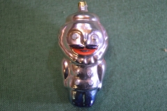 Игрушка елочная стеклянная "Барон Мюнхгаузен". Стекло, подвес.  