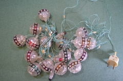 Гирлянда электрическая, электрогирлянда. Шар, фонарь, фонарик. В ремонт.