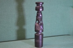 Подсвечник массивный этнический. Дерево. Резьба. Этника. Африка. Середина 20го века.