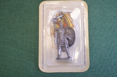 Солдатик оловянный "Воин Спарты Спартанец". Роспись. Война и Воины. Блистер. 
