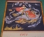 Календарь настенный на ткани. Аэрофлот 50 лет. СССР. 1973 год.