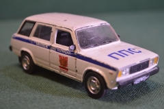 Модель автомобиля машинка. ВАЗ 2104 Милиция Полиция ППС. Autotime. 