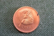 Монета 2 цента 2001 года. Елизавета II. Фиджи, Fiji.