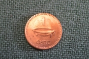 Монета 1 цент 2001 года. Елизавета II. Фиджи, Fiji.