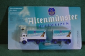 Машинка, модель. Грузовик, фура. Пиво Altenmunster Реклама. Блистер. Китай по заказу, Германия