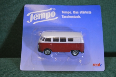 Машинка, модель. Автобус, микроавтобус. Tempo. Реклама. Блистер. Китай по заказу, Германия.