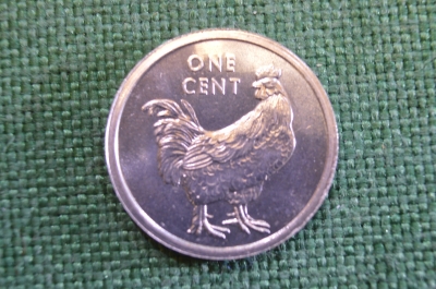 Монета 1 цент 2003 год. Петух, курица. Cook Islands, Острова Кука.