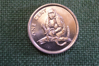 Монета 1 цент 2003 год. Обезьяна. Елизавета II. Cook Isladns, Острова Кука. 