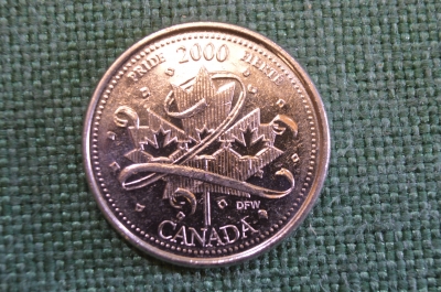 Монета 25 центов 2000 год. Миллениум, гордость. Елизавета II. Canada, Канада. 