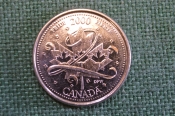 Монета 25 центов 2000 год. Миллениум, гордость. Елизавета II. Canada, Канада. 