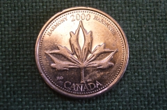 Монета 25 центов 2000 год. Миллениум, гармония. Елизавета II. Canada, Канада. 