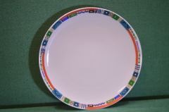 Блюдо Тарелка фарфоровая "Север". Фарфор. Вне ГР. ЛФЗ. СССР.