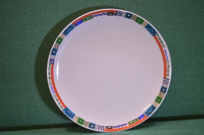 Блюдо Тарелка фарфоровая "Север". Фарфор. Вне ГР. ЛФЗ. СССР.