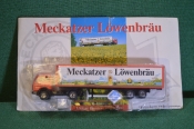Модель, игрушка. Пивной грузовик, фура. Реклама пива Lowenbrau. Блистер. Китай Германия.