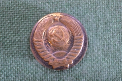 Накладка металлическая "Герб СССР". Советский союз. На телефон, портсигар, шкатулку.