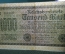 Бона, банкнота 1000 марок 1922 год. Одна тысяча. Рейхсбанкнота. Веймар, Германия.