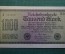 Бона, банкнота 1000 марок 1922 год. Одна тысяча. Рейхсбанкнота. Веймар, Германия.