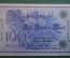 Бона, банкнота 100 марок 1908 год. Сто. Рейхсбанкнота. Германская империя, Германия. #1