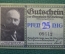 Нотгельд, бона 25 пфеннигов 1921 год. Герман Судерман, Hermann Sedermann, Германия.