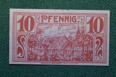 Нотгельд, бона 10 пфеннигов 1921 год. Город Egestorf, Эгесторф. Веймар, Германия.