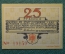 Нотгельд, бона 25 пфеннигов 1920 год. Город Glocksburg, Глюксбург. Веймар, Германия.