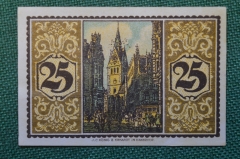 Нотгельд, бона 25 пфеннигов 1921 год. Город Hannover, Ганновер. Веймар, Германия.