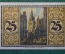 Нотгельд, бона 25 пфеннигов 1921 год. Город Hannover, Ганновер. Веймар, Германия.