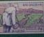 Нотгельд, бона 50 пфеннигов 1921 год. Город Bad Salzig, Зальциг. Старик с палкой у дороги. Германия.