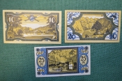 Нотгельд, бона 10, 20, 25 пфеннигов 1921 год (3 шт.). Город Konigssee, Кенигзее. Германия. 