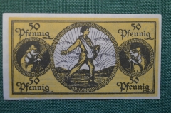 Нотгельд, бона 50 пфеннигов 1918 год. Город Erbach, Эрбах (Одинвальд). Сеятель, мышки. Германия.
