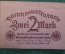  Бона, банкнота 2 марки 1922 год. Веймар, Веймарская Республика. Германия.