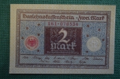 Бона, банкнота 2 марки 1920 год. Веймар, Веймарская Республика. Германия.