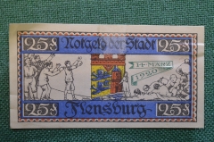  Нотгельд, бона 25 пфеннигов 1920 год, город Flensburg, Фленсбург. Шлезвиг-Гольштейн. Германия. 2