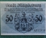 Нотгельд, бона 50 пфеннигов 1918 год, город Magdeburg, Магдебург. Саксония. Рыцарь, герб. Германия.
