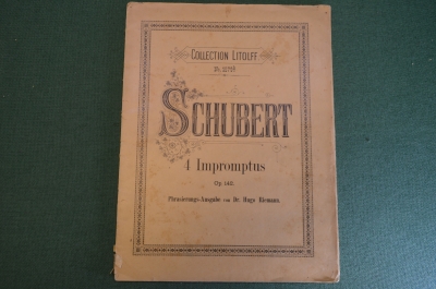 Ноты, партитуры "Шуберт. Композиции". Юргенсон. Российская Империя. #K19