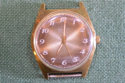 Часы наручные "Полет, Poljet". 22 камней. Позолота. С дарственной. СССР. В ремонт.