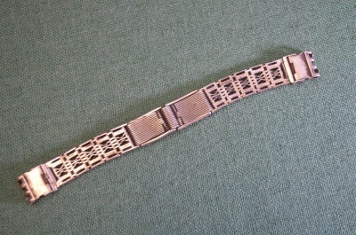 Браслет серебряный для часов, мужской. Серебро 875 проба. Вес 32 грамма.