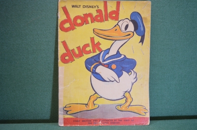 Комикс детская книжка Дональд Дак, Уолт Дисней. Donald Duck, Walt Disney. 1935 год, США, Калифорния