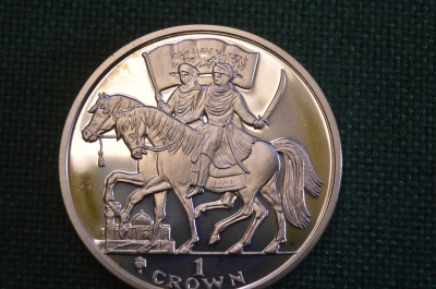 Монета 1 крона 1997 года. Мавританская Кавалерия. Гибралтар, Gibraltar. Елизавета II.