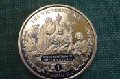 Монета 1 крона 2001 года. Викторианский век. Коронация Виктории. Гибралтар, Gibraltar. 