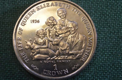 Монета 1 крона 1999 года. Королевская семья. Гибралтар, Gibraltar. Елизавета II.