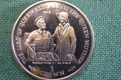 Монета 1 крона 1999 года. 1 мировая война. Гламис. Гибралтар, Gibraltar. Елизавета II.