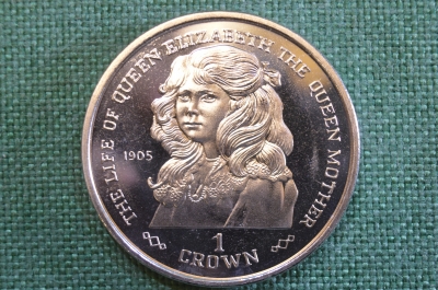 Монета 1 крона 1999 года. Жизнь королевы, 1905 год. Гибралтар, Gibraltar.