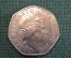 Монета 50 пенсов 2005 года. Fifty Pence. Руины. Джерси, Bailiwick of Jersey. Елизавета II.